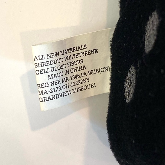 Fuzzy Dice Black with White Dots, 3” - Picture 3 of 6